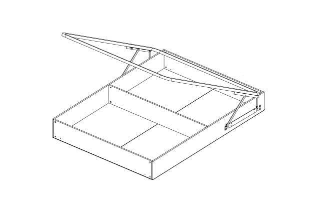 Кровать с подъемным механизмом «Прованс» 140