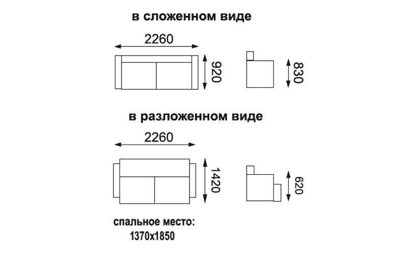 Диван-кровать «Фортуна» Жаккард крона сапфир